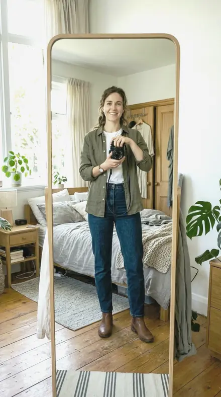 Precise Hue applied to The mirror, high key