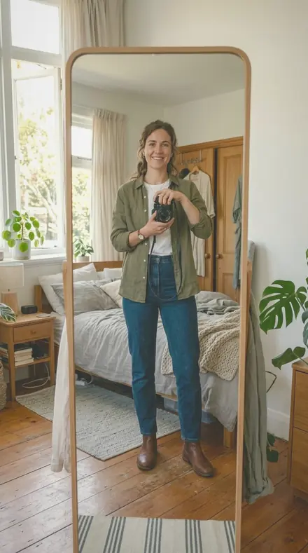 Soft Editorial applied to The mirror, high key