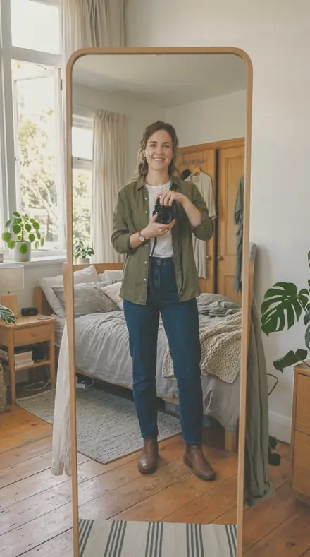 Glossy Page applied to The mirror, high key